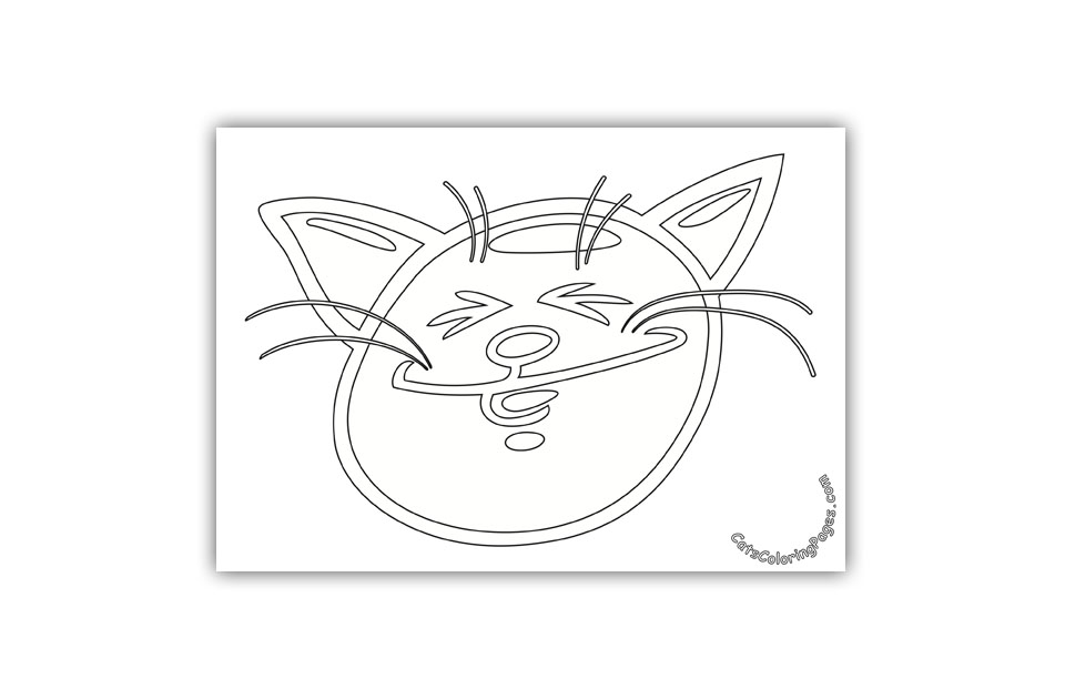 Laughing Tomcat Coloring Page