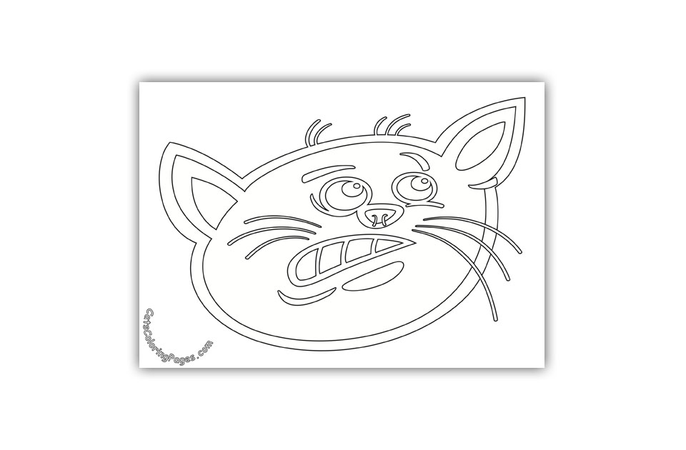 Scared Tomcat Coloring Page