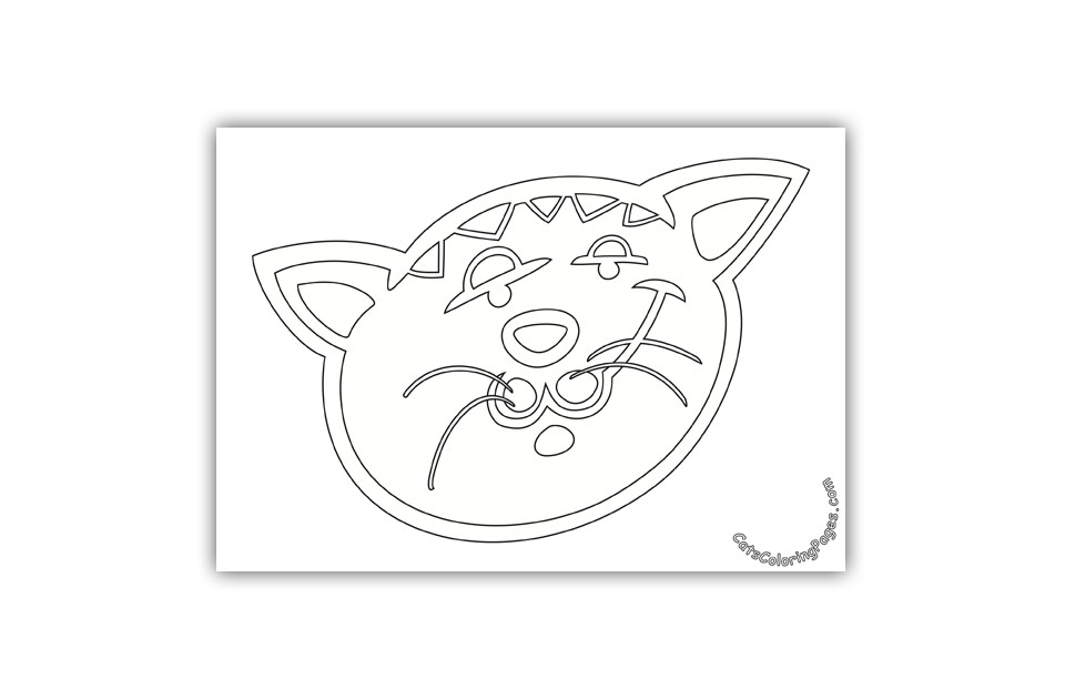 Bored Tabby Tomcat Coloring Page