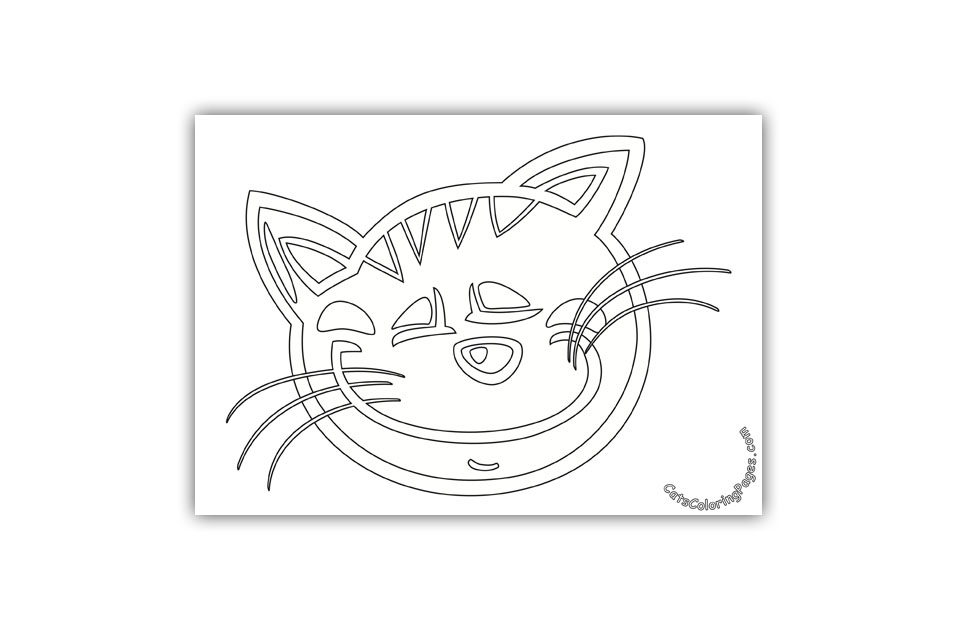 Sleeping Tomcat Coloring Page