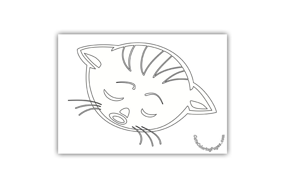 Singing Kitten Coloring Page