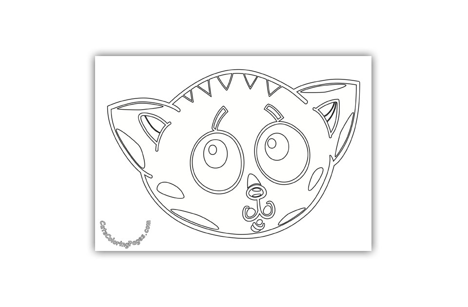 Kitten Shaming Coloring Page