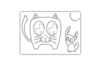 Featured image of post Cute Cat Coloring Pages Easy Cute realistic kitten coloring pages