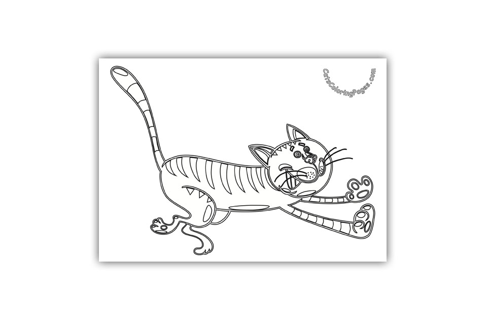 Running Tomcat Coloring Page