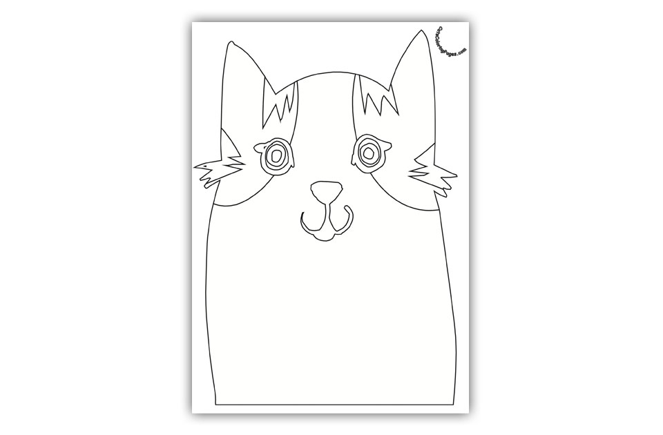 Daydreamer Tomcat Coloring Page