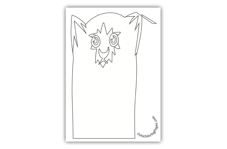 Sad Tomcat Coloring Page