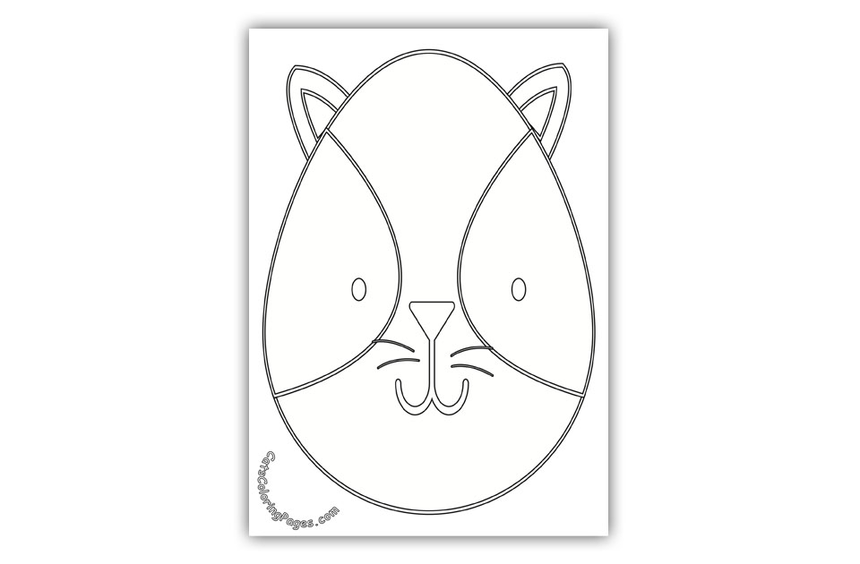 Angry Cat Coloring Page