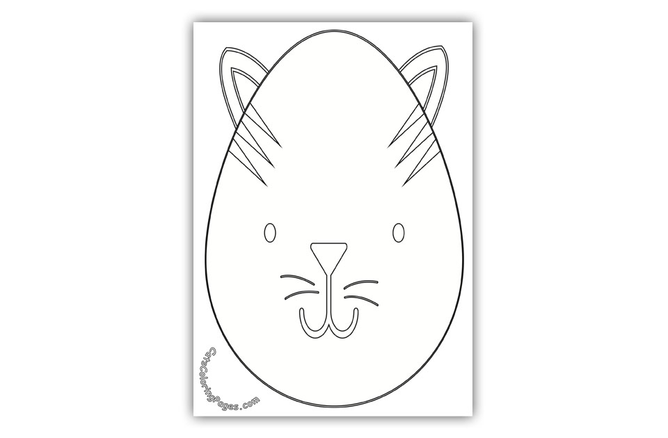 A Very Serious Cat Coloring Page