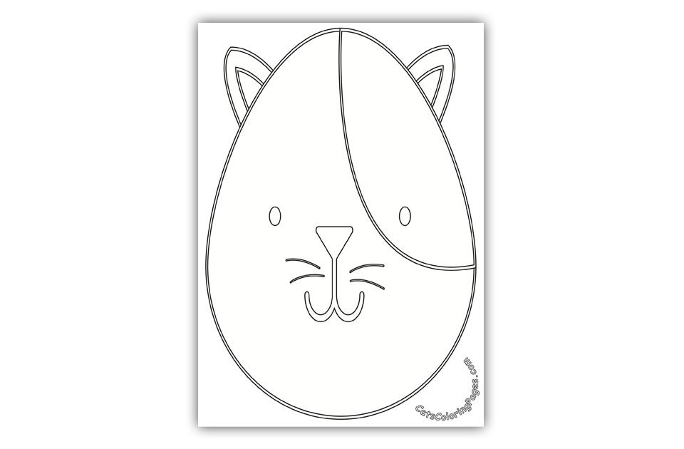 A Cute Tomcat Coloring Page