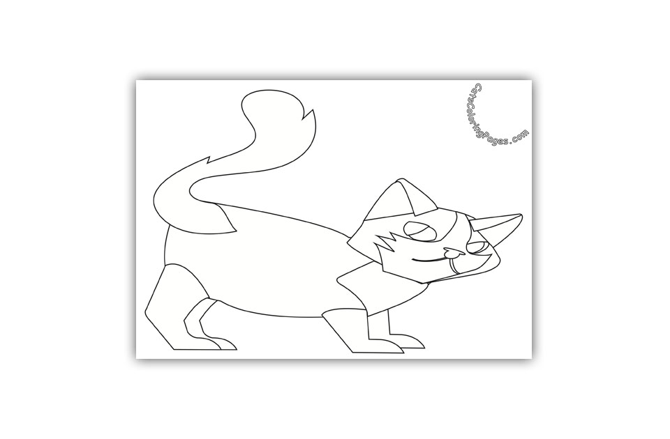 Tomcat Searching Coloring Page