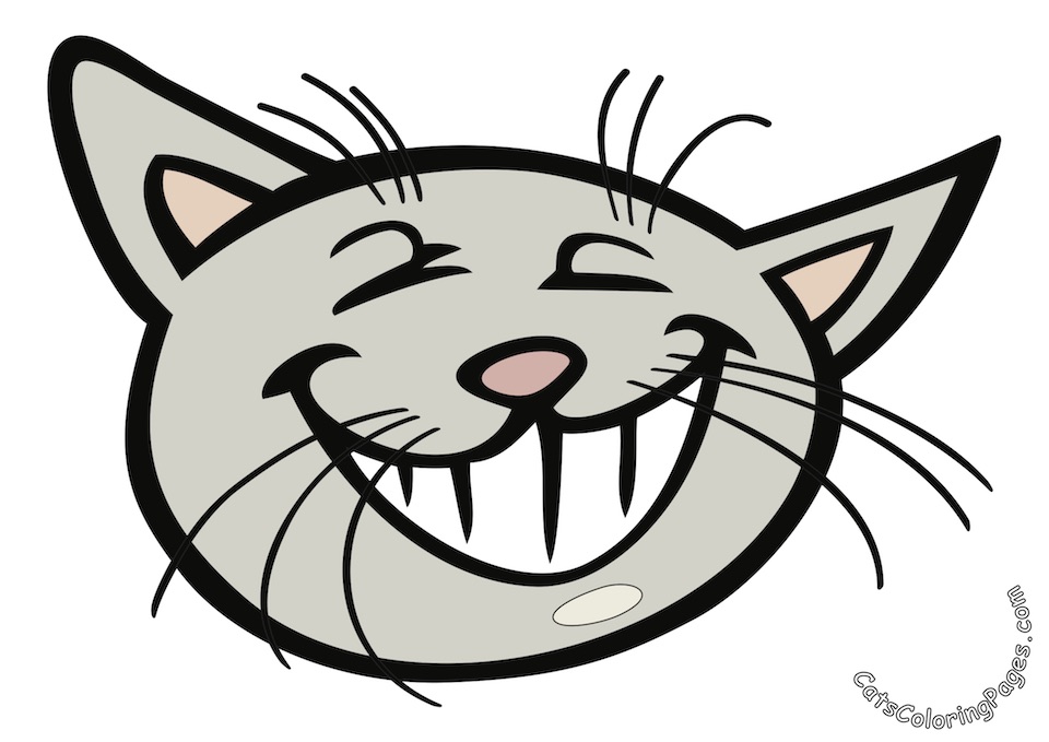 Playful Tomcat Colored Coloring Page