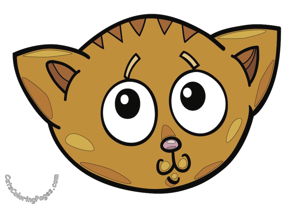Kitten Shaming Colored Coloring Page