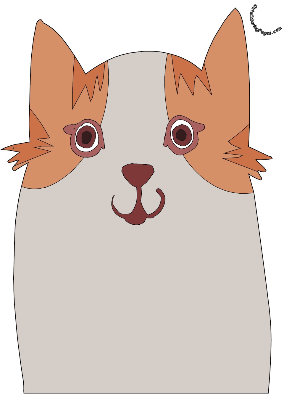 Daydreamer Tomcat Colored Coloring Page